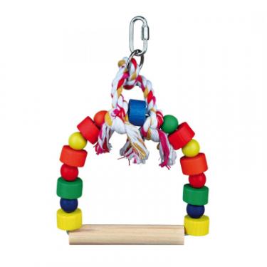 Игрушка для птиц Trixie Гойдалка з мотузкою 13х19 см Фото