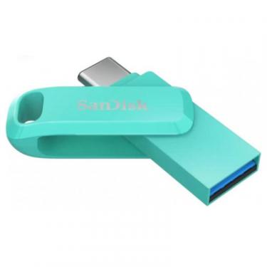 USB флеш накопитель SanDisk 64GB Ultra Dual Drive Go USB 3.0/Type C Green Фото 1