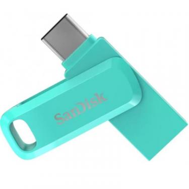 USB флеш накопитель SanDisk 64GB Ultra Dual Drive Go USB 3.0/Type C Green Фото 3