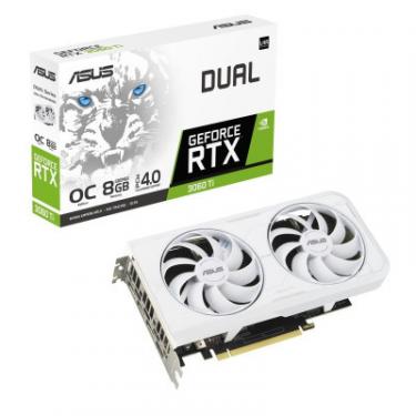Видеокарта ASUS GeForce RTX3060Ti 8Gb DUAL OC GDDR6X WHITE Фото