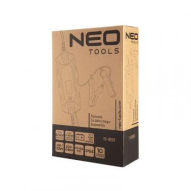 Зарядное устройство для автомобильного аккумулятор Neo Tools 4A/70Вт, 3-120Ah, для кислотних/AGM/GEL Фото 1