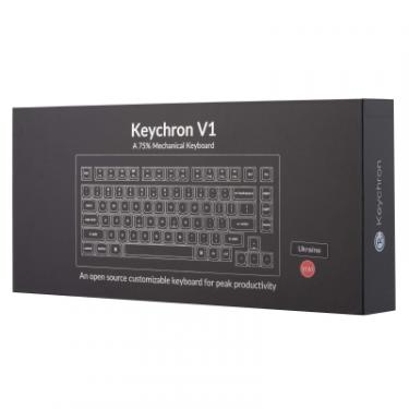 Клавиатура Keychron V1 84 Key QMK Gateron G PRO Brown Hot-Swap RGB Fro Фото 11