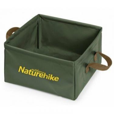 Ведро складное Naturehike Square bucket 13л Army Green NH19SJ007 Фото