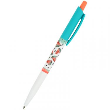 Ручка шариковая Axent автоматична Watermelon, синя Фото