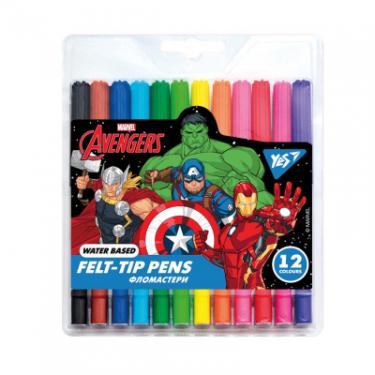 Фломастеры Yes Marvel.Avengers, 12 кольорів Фото