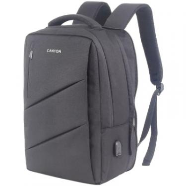 Рюкзак для ноутбука Canyon 15.6" BPE-5 Urban, USB, 12-18L, Grey Фото 2