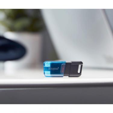 USB флеш накопитель Kingston 256 GB DataTraveler 80 M USB-C 3.2 Фото 4