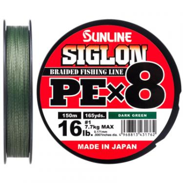Шнур Sunline Siglon PE х8 300m 1.7/0.223mm 30lb/13.0kg Dark Gre Фото
