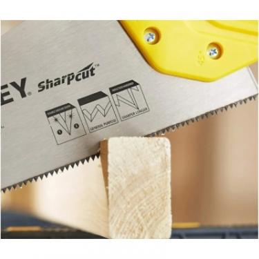 Ножовка Stanley SHARPCUT із загартованими зубами, L500мм, 11 tpi. Фото 1