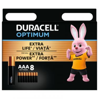 Батарейка Duracell Optimum AAA лужні 8 шт. в упаковці Фото
