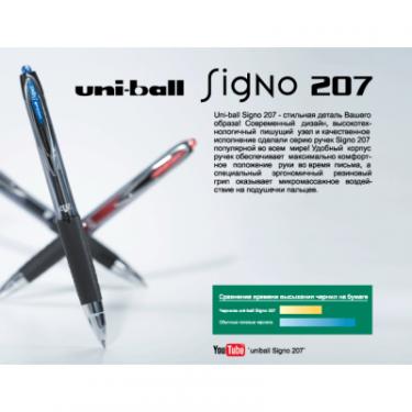 Ручка гелевая UNI автоматична Signo 207 синій 0,5 мм Фото 3