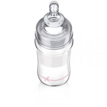 Бутылочка для кормления Lovi Diamond Glass Baby Shower скляна 250 мл Рожева Фото 1