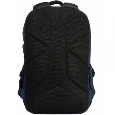 Рюкзак школьный Optima 17.5" USB Techno чоловічий 0.7 кг 16-25 л Синій з Фото 2