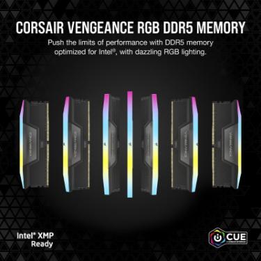Модуль памяти для компьютера Corsair DDR5 32GB (2x16GB) 5200 MHz Vengeance RGB Фото 7