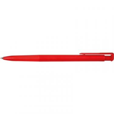 Ручка шариковая Economix promo VALENCIA. Корпус червоний, пише синім Фото
