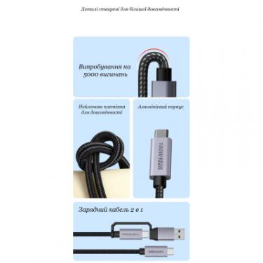 Дата кабель XoKo USB-C to USB-C 2.0m USB 3.2 Pulsing Fast Charging Фото 2
