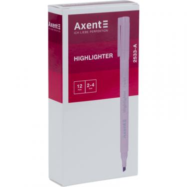 Маркер Axent Highlighter Pastel 2-4 мм клиноподібний рожевий Фото 1