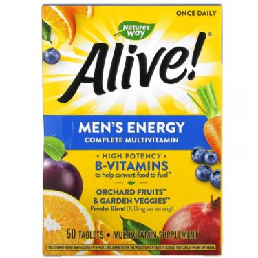 Витаминно-минеральный комплекс Nature's Way Мультивитаминный комплекс для мужчин, Alive Men's Фото