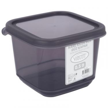Емкость для сыпучих продуктов Violet House Transparent Black 0.5 л Фото