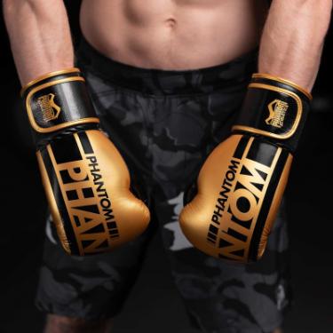 Боксерские перчатки Phantom APEX Elastic Gold 14oz Фото 5