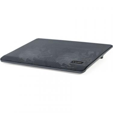 Подставка для ноутбука Gembird до 15.6", 2x125мм вентилятори, чорний Фото 1
