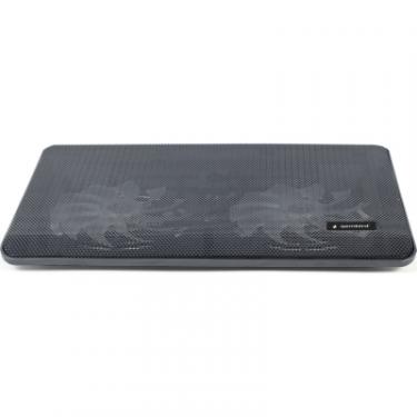 Подставка для ноутбука Gembird до 15.6", 2x125мм вентилятори, чорний Фото 2
