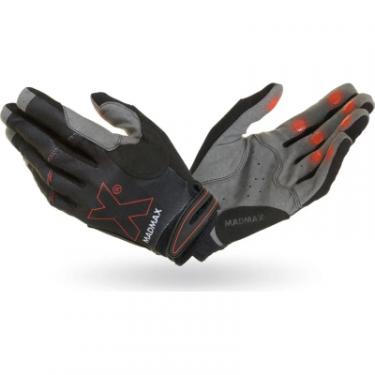 Перчатки для фитнеса MadMax MXG-103 X Gloves Black/Grey L Фото