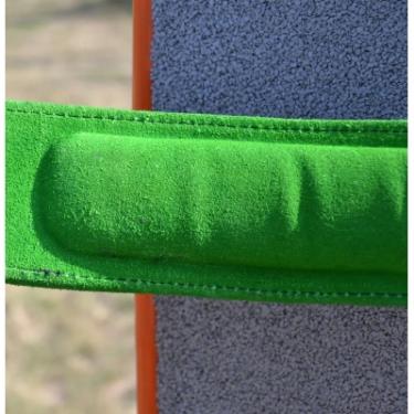 Атлетический пояс MadMax MFB-302 Quick Release Belt шкіряний Black/Green X Фото 8