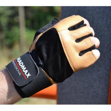 Перчатки для фитнеса MadMax MFG-269 Professional Brown L Фото 2