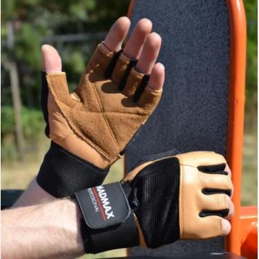 Перчатки для фитнеса MadMax MFG-269 Professional Brown L Фото 5