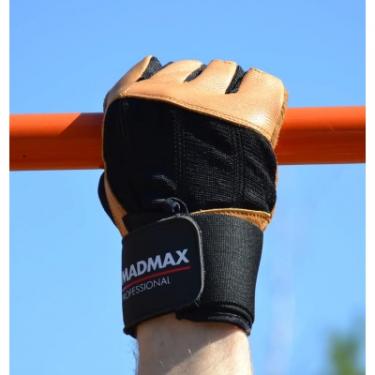 Перчатки для фитнеса MadMax MFG-269 Professional Brown L Фото 8