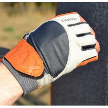 Перчатки для фитнеса MadMax MFG-850 Crazy Grey/Orange XXL Фото 3