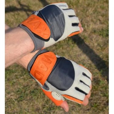 Перчатки для фитнеса MadMax MFG-850 Crazy Grey/Orange XXL Фото 7