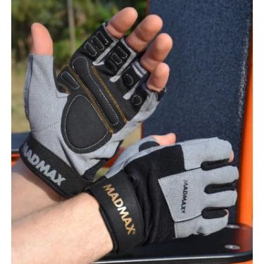 Перчатки для фитнеса MadMax MFG-871 Damasteel Grey/Black XXL Фото 5