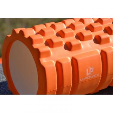 Масажный ролик U-Powex UP_1020 EVA foam roller 33x14см Orange Фото 5