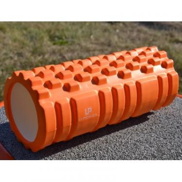 Масажный ролик U-Powex UP_1020 EVA foam roller 33x14см Orange Фото 7