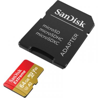 Карта памяти SanDisk 64GB microSD class 10 UHS-I U3 Extreme Фото 1