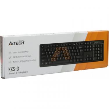 Клавиатура A4Tech KKS-3 USB Black Фото 3