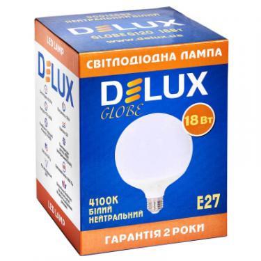 Лампочка Delux Globe G120 18w E27 4100K Фото 1