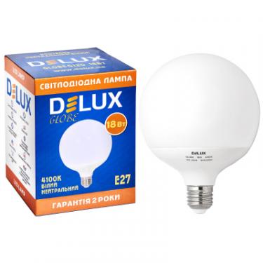 Лампочка Delux Globe G120 18w E27 4100K Фото 2
