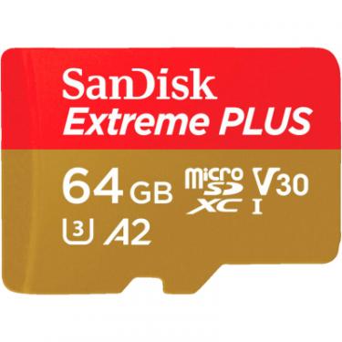 Карта памяти SanDisk 64GB microSD class 10 V30 Extreme PLUS Фото 1