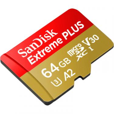 Карта памяти SanDisk 64GB microSD class 10 V30 Extreme PLUS Фото 2