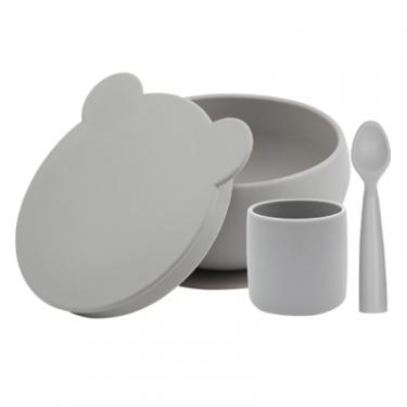 Набор детской посуды MinikOiOi BLW Set I - Powder Grey Фото