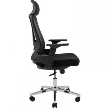 Офисное кресло Richman Токен Хром M-1 (Tilt) Сітка чорна Фото 2