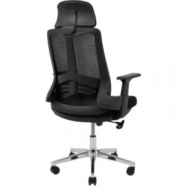 Офисное кресло Richman Токен Хром M-1 (Tilt) Сітка чорна Фото 3