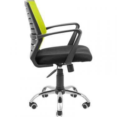 Офисное кресло Richman Флеш Ю Хром М-1 (Tilt) Сітка чорна + зелена Фото 2