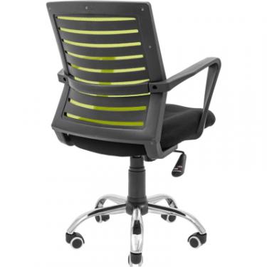 Офисное кресло Richman Флеш Ю Хром М-1 (Tilt) Сітка чорна + зелена Фото 3