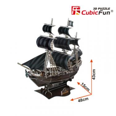 Пазл Cubic Fun 3D Корабель Чорної Бороди Помста Королеви Анни Фото 8