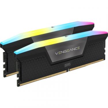 Модуль памяти для компьютера Corsair DDR5 64GB (2x32GB) 5600 MHz Vengeance RGB Black Фото 1
