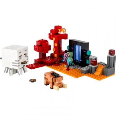 Конструктор LEGO Minecraft Засідка біля порталу в Нижній світ 352 д Фото 1